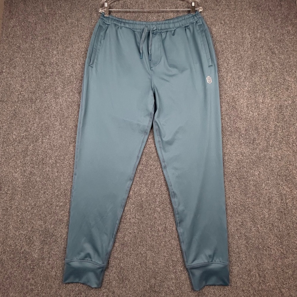 Greatness Wins Performance Tech Pants Mens Large Slate Stretch Athletic Joggers